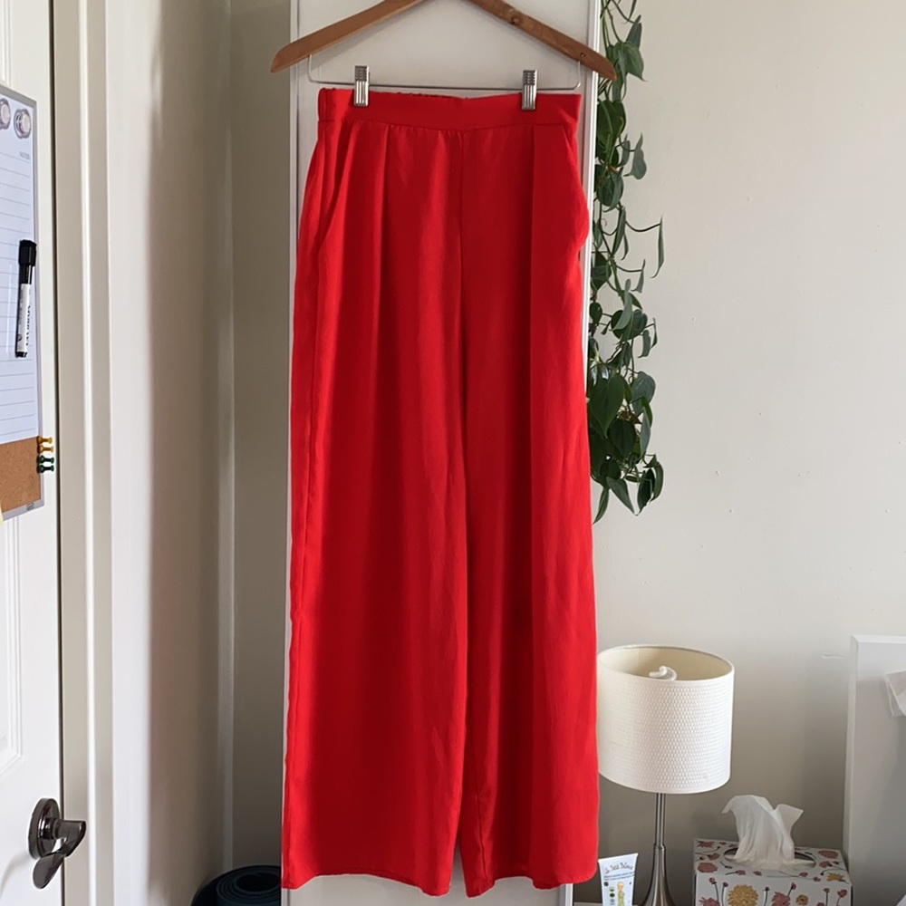 Mendocino red high-rise pants